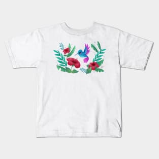 Hummingbird Illustration Kids T-Shirt